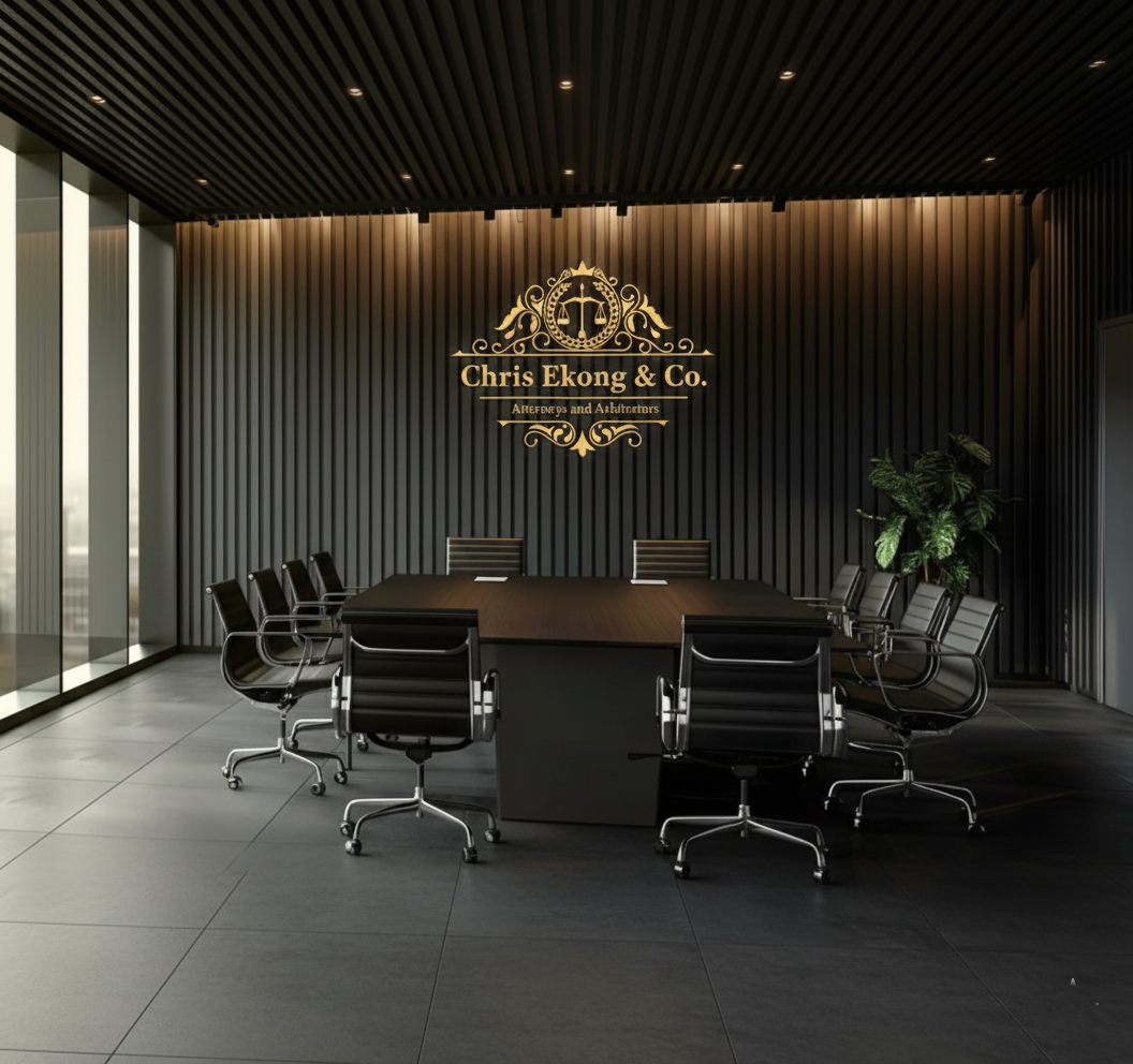 Law firm conference room for client consultations