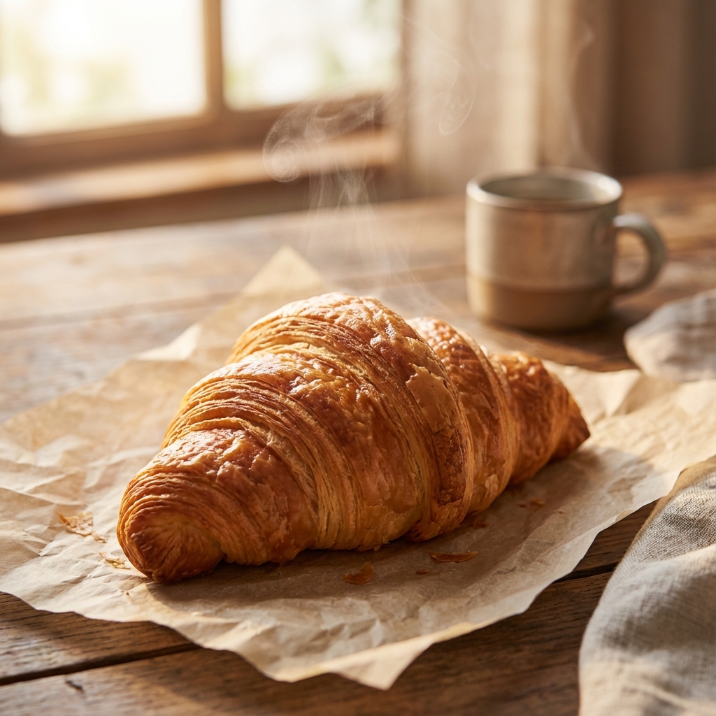 Butter croissant pastry